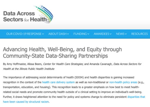 Advancing Health, Well-Being, and Equity through Community-State Data-Sharing Partnerships