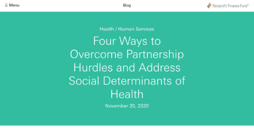 Four Ways to Overcome Partnership Hurdles and Address Social Determinants of Health